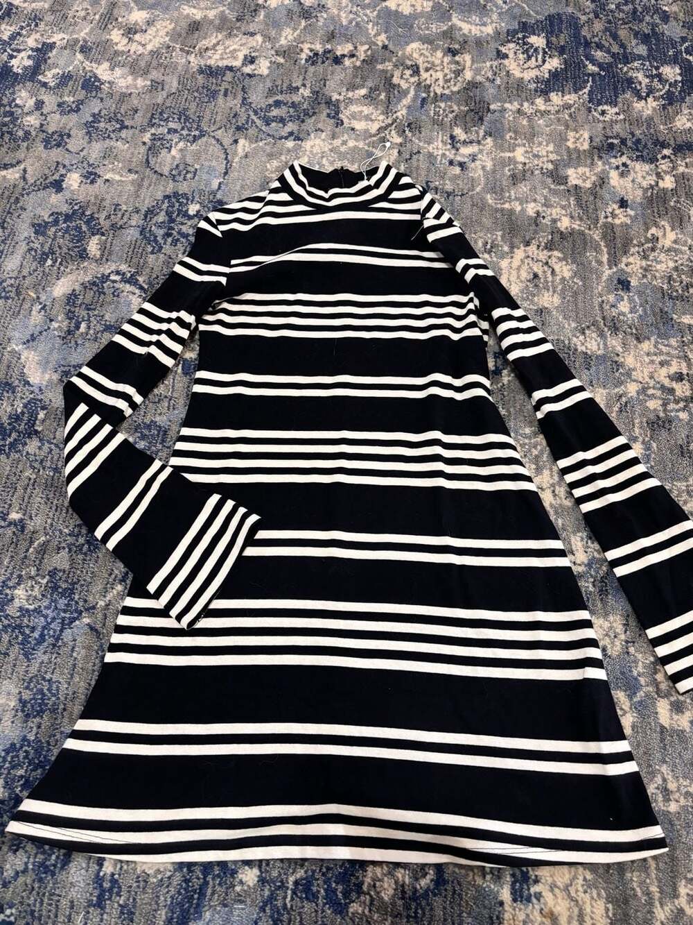 Zara Trafaluc Mock Neck Striped Dress Size S